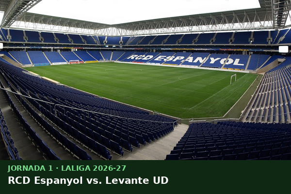 RCD Espanyol vs. Levante UD — Jornada 1 | LaLiga 2026-27