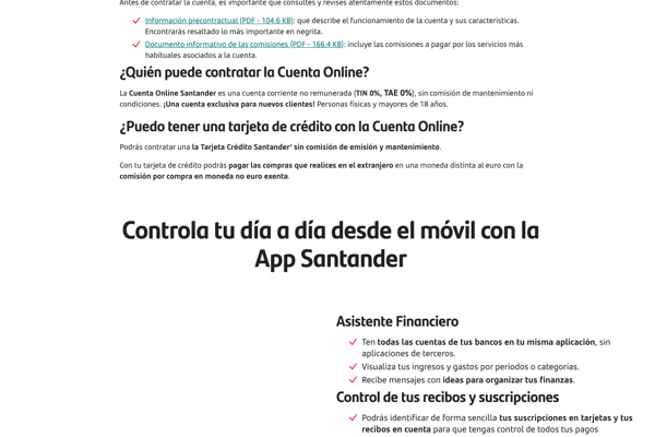 Banco Santander regala hasta 400€ al abrir la Cuenta Online