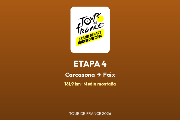 Carcasona – Foix — Etapa 4 | Tour de France 2026