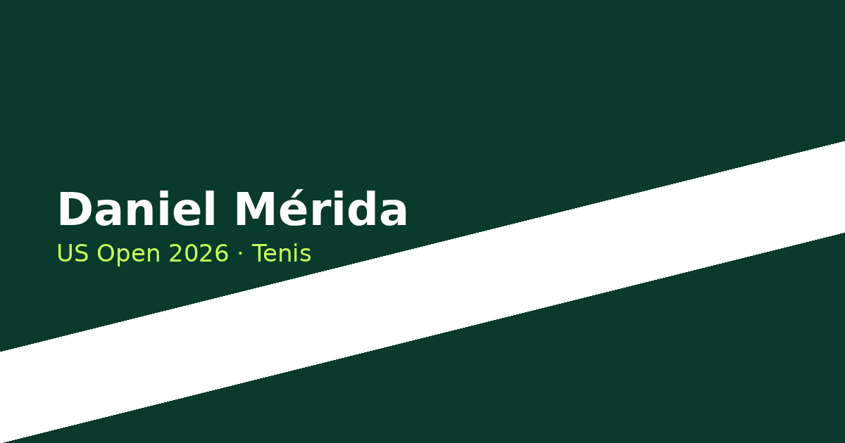 Daniel Mérida vs. Andrey Rublev — Segunda Ronda | US Open 2026