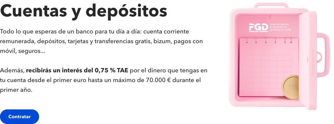 MyInvestor ofrece 0,75% TAE en cuenta de ahorro