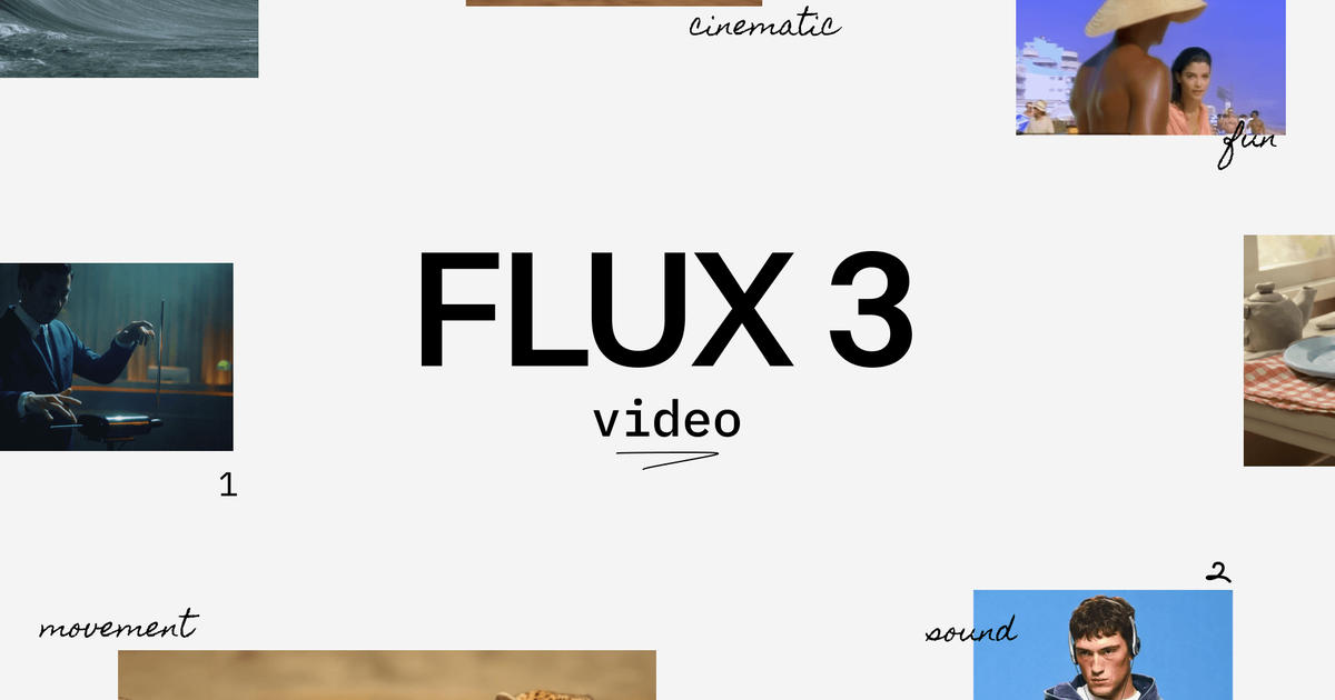 FLUX 3 Video de Black Forest Labs