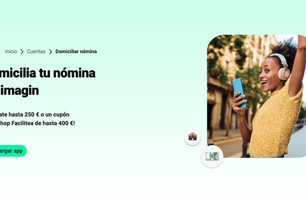 imagin regala hasta 250€ al domiciliar nómina