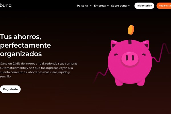 Bunq ofrece un 2,01% TAE en cuenta de ahorro