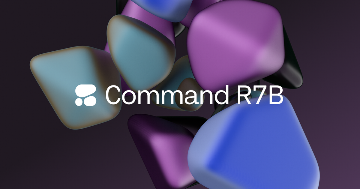 Command R7B de Cohere