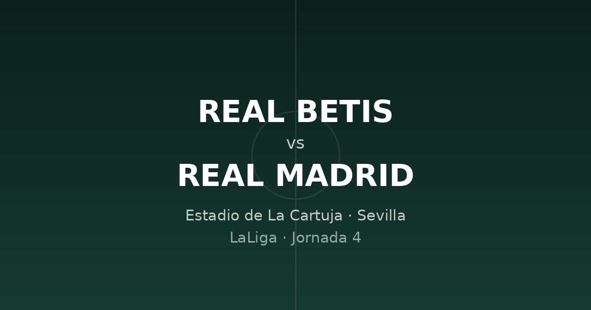 Real Betis vs. Real Madrid — Jornada 4 | LaLiga 2026-27