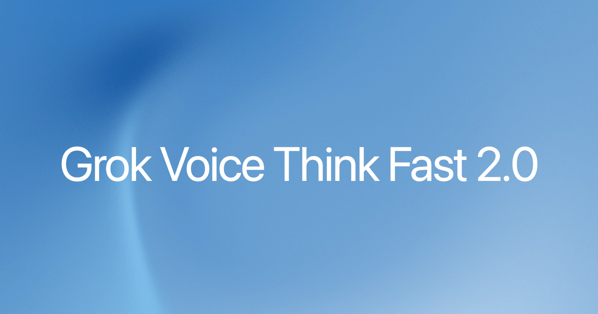 Grok Voice Think Fast 2.0 de xAI