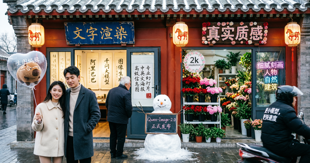 Qwen-Image-2.0 de Alibaba