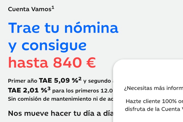 Ibercaja ofrece hasta 840€ al domiciliar nómina