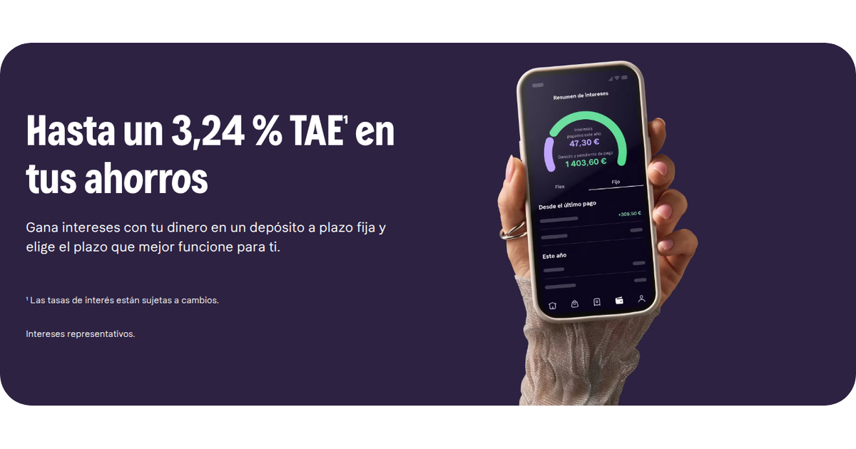 Klarna ofrece depósitos a plazo fijo en su app hasta el 3,24% TAE