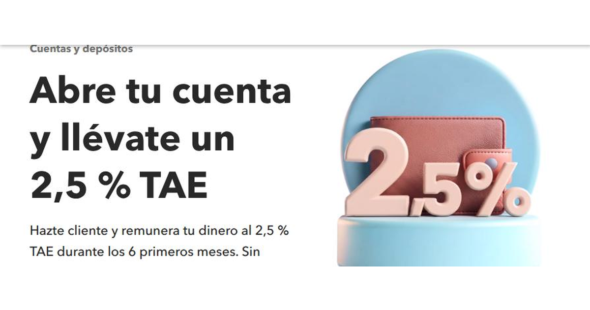 MyInvestor ofrece un 2,5% TAE a nuevos clientes durante 6 meses