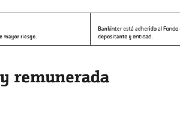 Bankinter ofrece Cuenta Nómina con 5% TAE el primer año