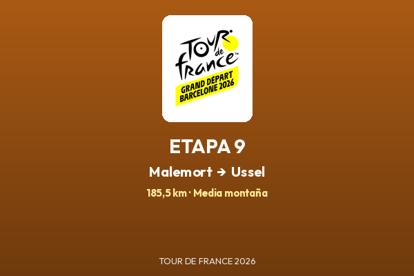 Malemort – Ussel — Etapa 9 | Tour de France 2026