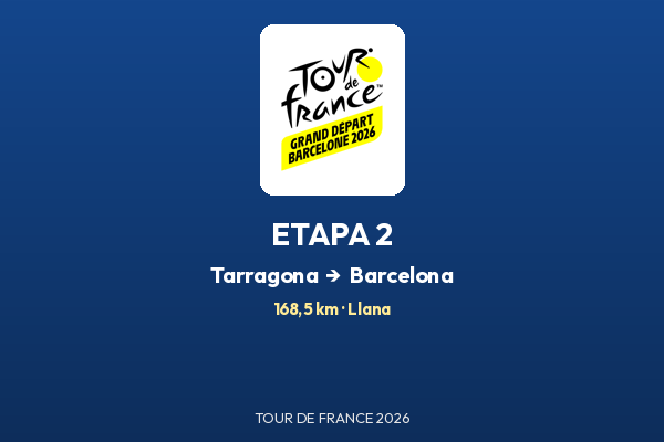 Tarragona – Barcelona (Montjuïc) — Etapa 2 | Tour de France 2026