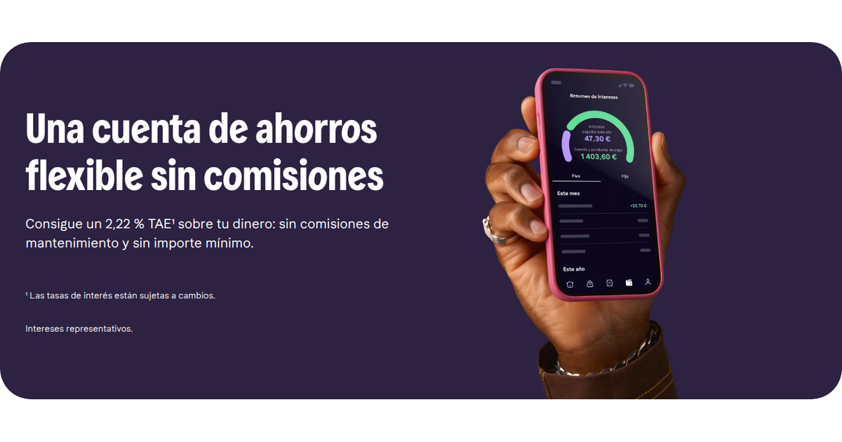 Klarna ofrece su Cuenta Flex al 2,22% TAE en la app